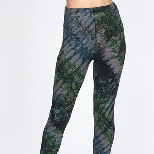 M. Rena Tie Dye Print Tummy Control Leggings. One Size